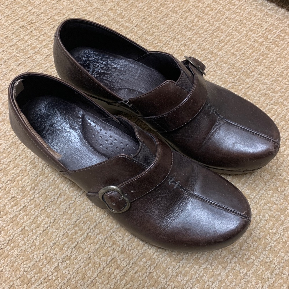 Dansko Brown Leather Clogs